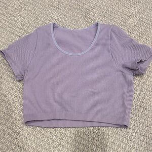Lavender Ribbed Girl’s Top